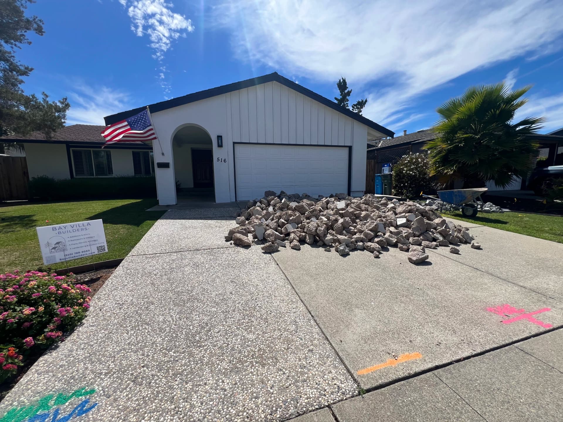 Gallery photos for Belgard Quarry Stone Paver Driveway Expansion in Redwood City: Image #2