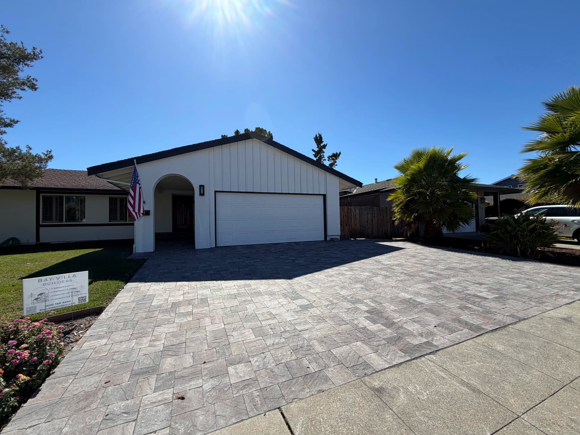 Gallery photos for Belgard Quarry Stone Paver Driveway Expansion in Redwood City: Image #4