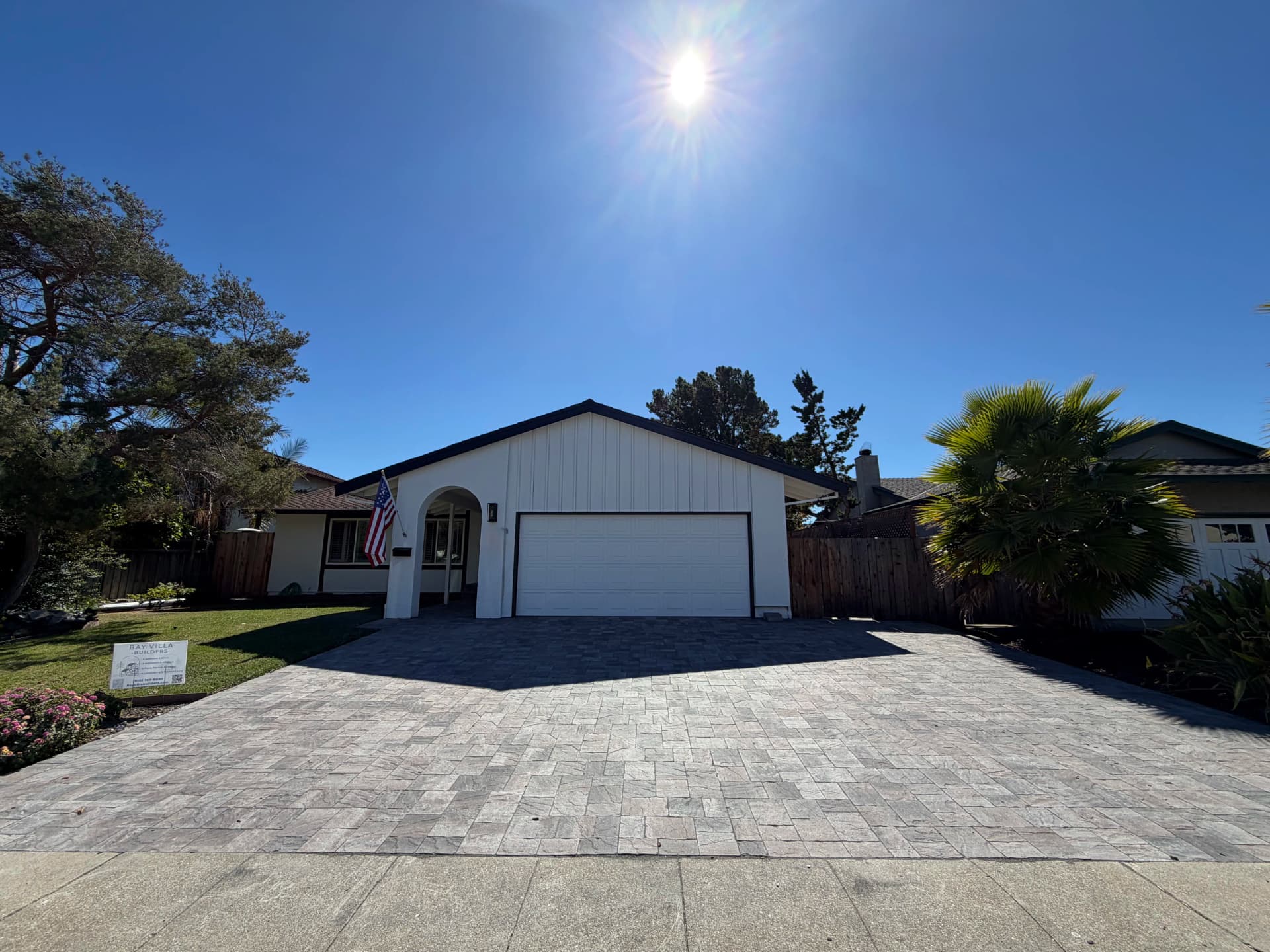 Belgard Quarry Stone Paver Driveway Expansion in Redwood City image